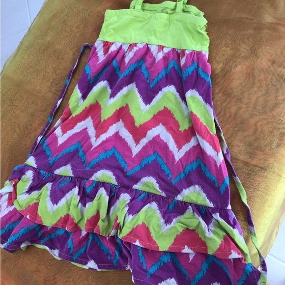 Green Soda Kids Dress - Picture 2 of 5